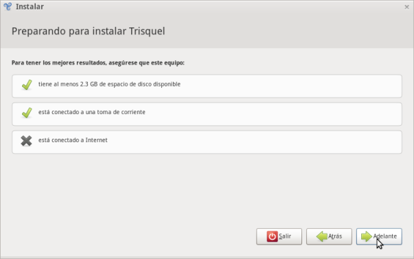 Instalación GNU/Linux trisquel